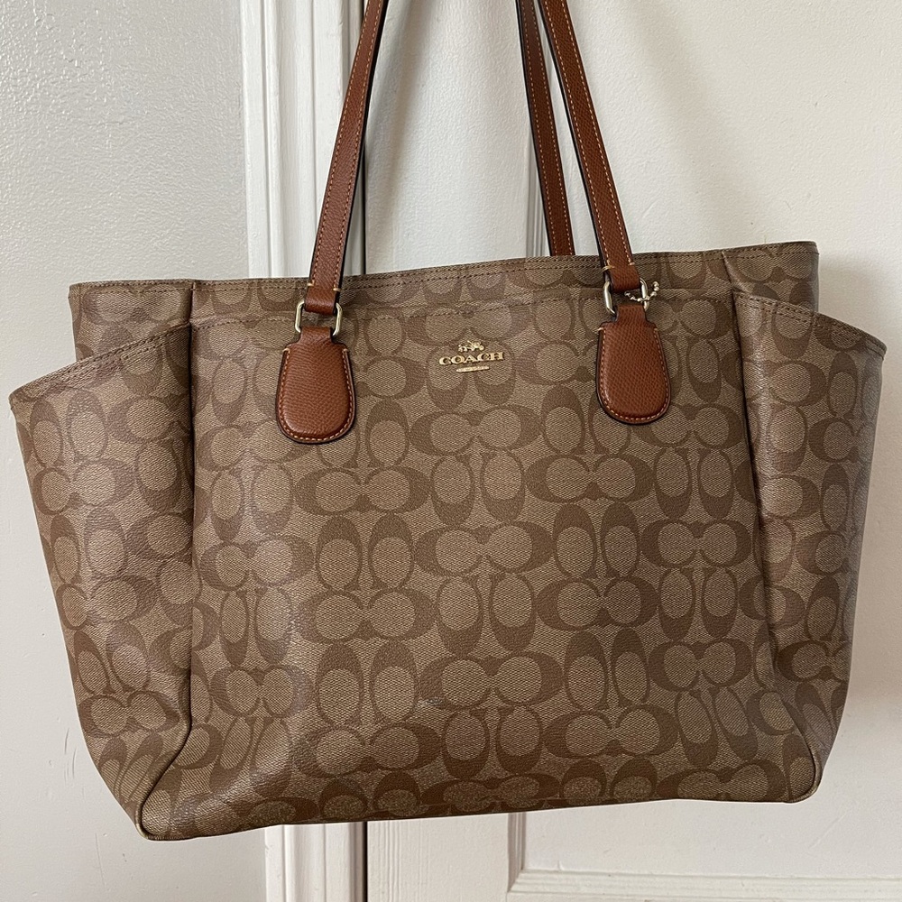 Authentic Coach Diaper Bag with changing pad